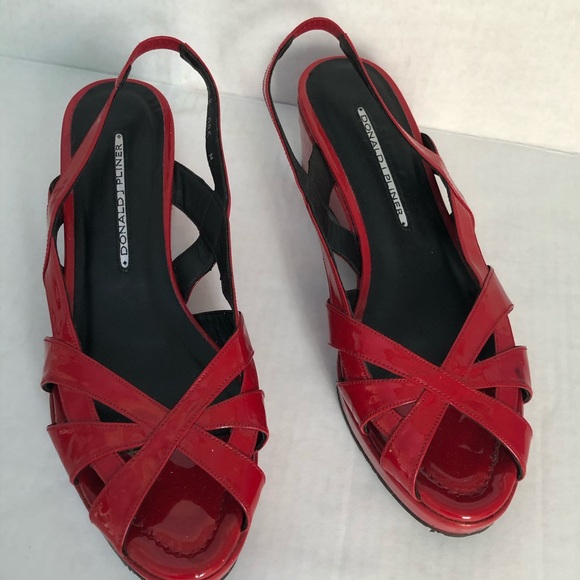 donald pliner red sandals